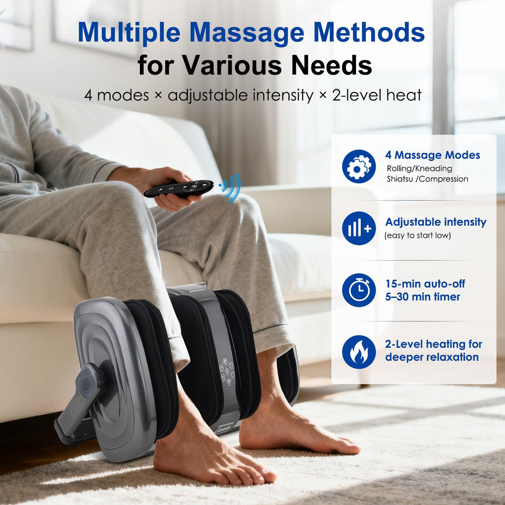CCHYF Shiatsu foot massager open design fits any foot size for easy use