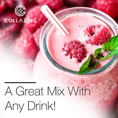 C COLLAZING bottle held in hand for easy daily supplementation.