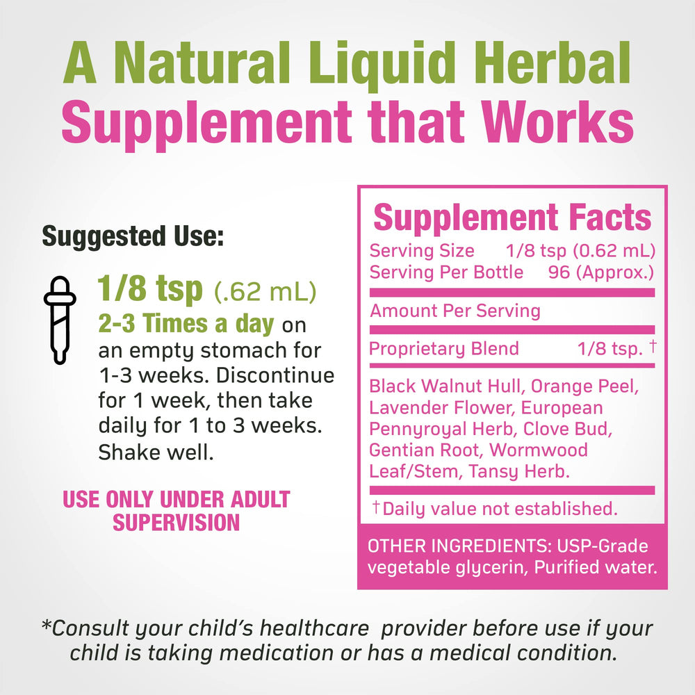 Cedar Bear liquid herbal drops close-up highlighting natural herbs for digestive support