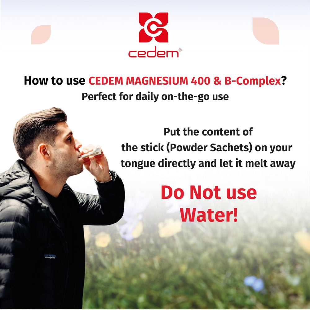 CEDEM magnesium stick enhances energy and focus