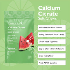 Celebrate Bariatric soft chews on serving plate; convenient daily use.