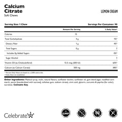 Close-up of Celebrate Bariatric Soft Chews showing smooth lemon texture