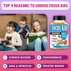 Celebrity LifeStyle Product Focus Kids ingredients blend label features DHA and omegas.