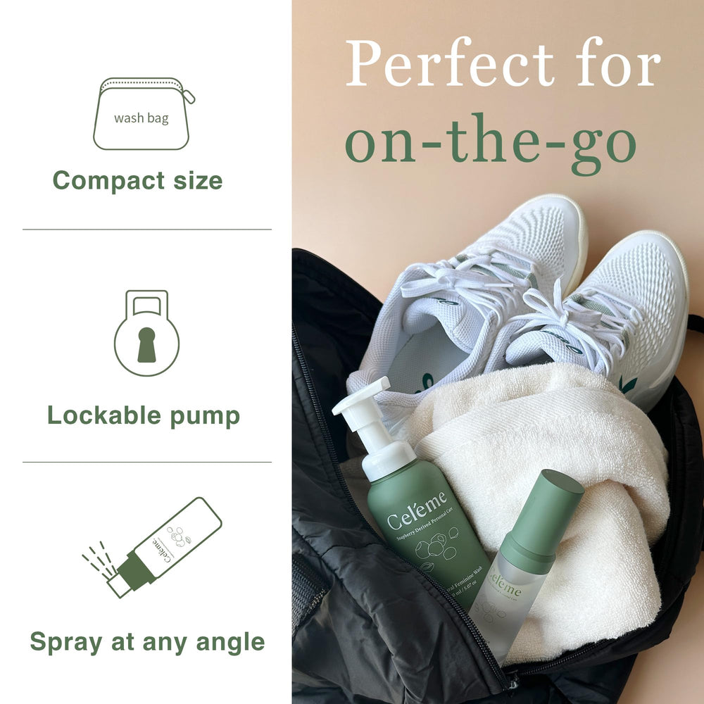 Celéme feminine mist travel-size bottle for gym and travel
