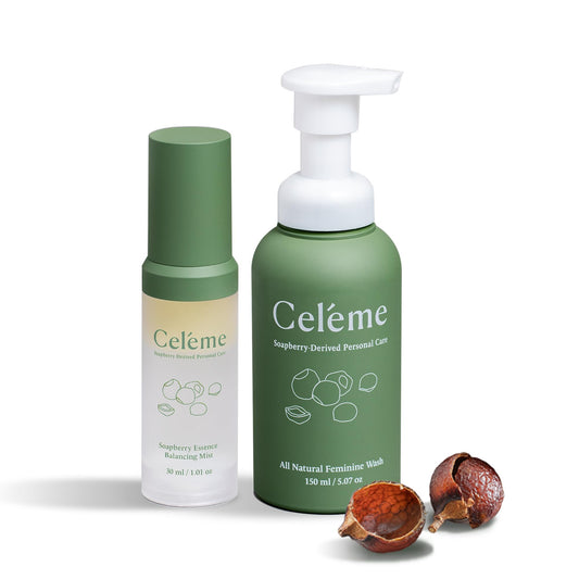 Celéme feminine wash foaming bottle for gentle cleansing and pH balance