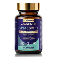 CellJuvMax magnesium post-workout scene suggests recovery-friendly support.