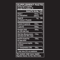 Cellucor P6 label close-up highlighting key ingredients for recovery potential.