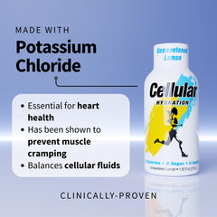 Cellular Hydration on-the-go bottle held during a workout.