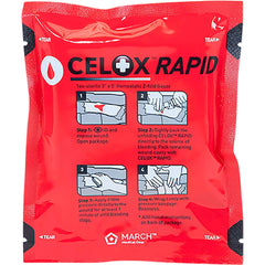 CELOX Rapid gauze 3x5 gauze ready for high-pressure bleeding scenarios