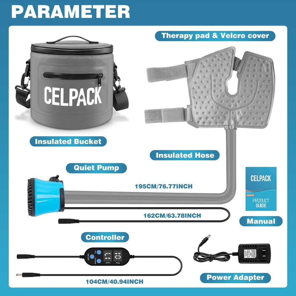 Celpack quiet motor operation minimizes disturbance during use.