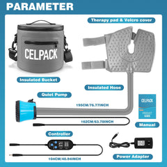Celpack quiet motor operation minimizes disturbance during use.