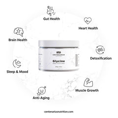 Centenarius Glycine Powder scoop emphasizes easy dosing and quick mixing