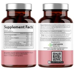 Centurion Health Bump Mini bottle side view showing capsule packaging.