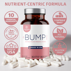 Bump Mini on the counter illustrating effortless once-daily use.