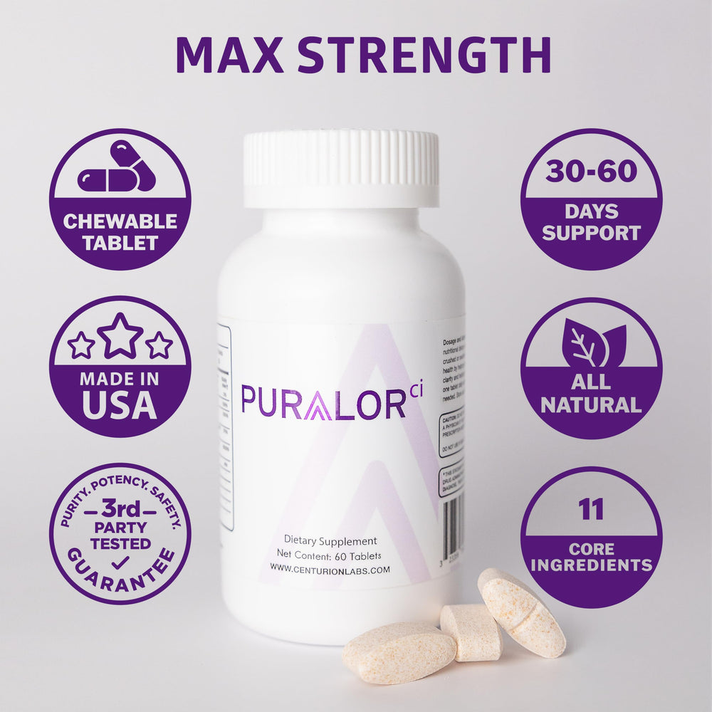 Centurion Puralor CI safety label emphasizes a natural formulation.