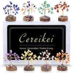 Cereikei 8 Pcs Crystal Tree of Life on display, showcasing artisan craftsmanship and energy balance.