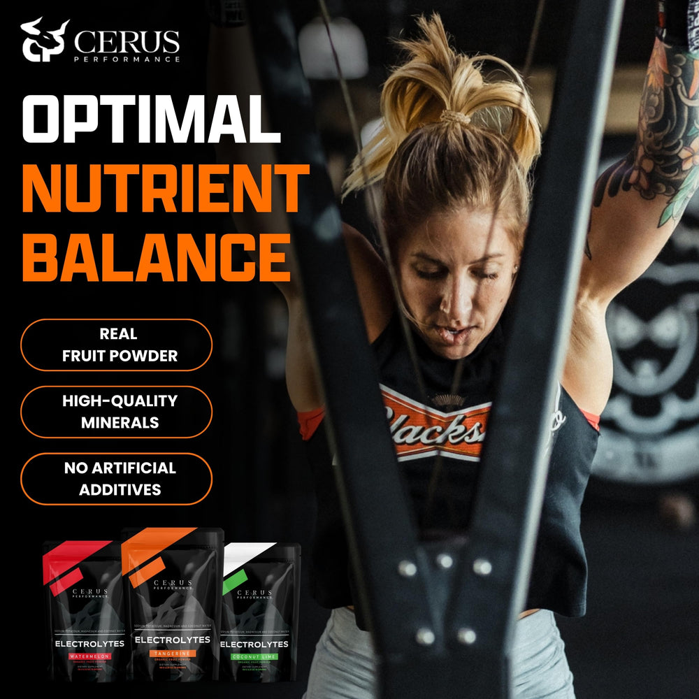 Zero sugar Cerus Electrolyte formula for clean hydration without added sugar