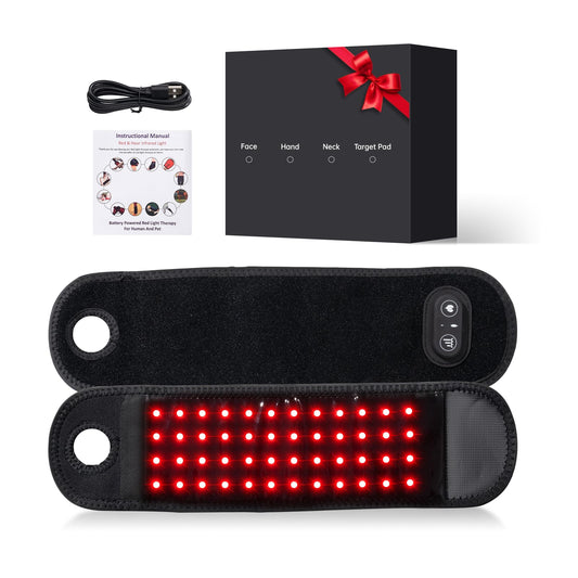 Ceyodo red light wrist wrap with 660nm and 850nm beads for deep tissue relief