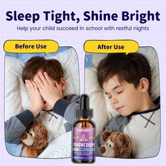 CFILIHTC Kids Magnesium Liquid Drops added to a drink for easy consumption