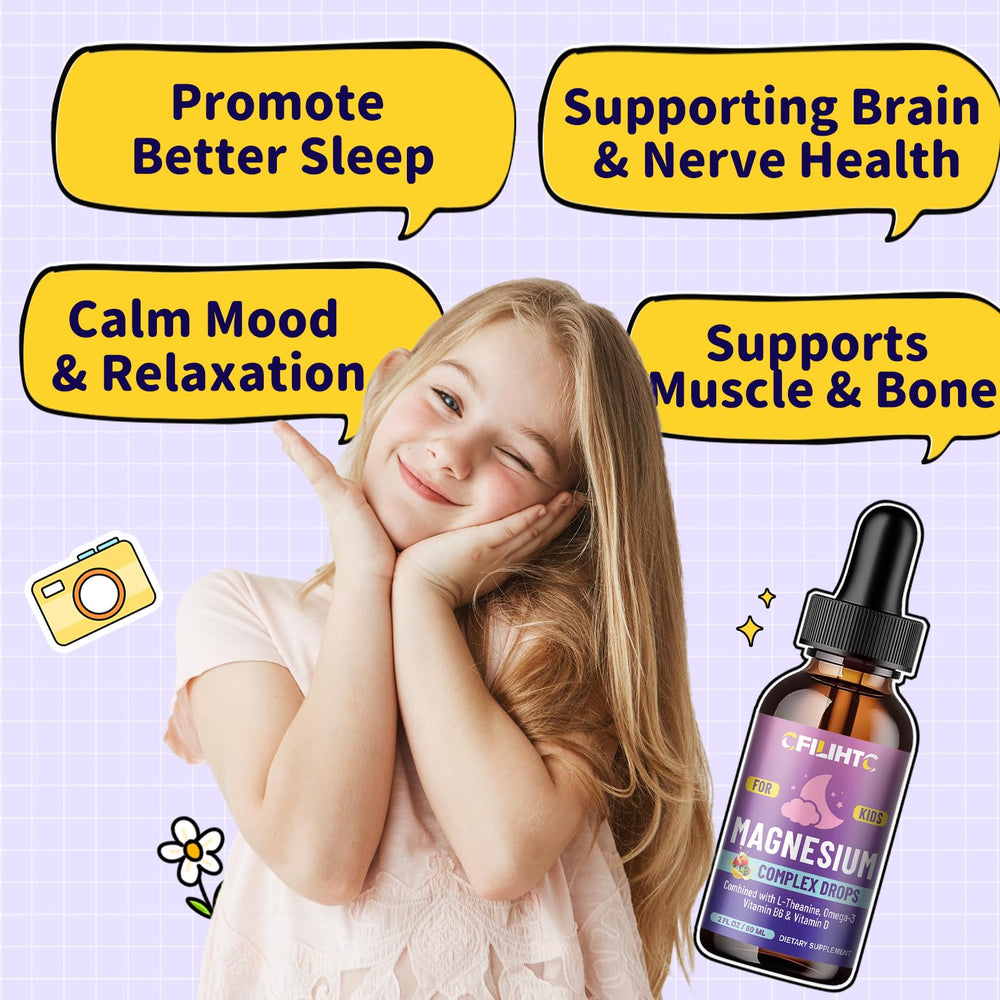 CFILIHTC Kids Vitamin D3 bottle emphasizes bone and immune support.