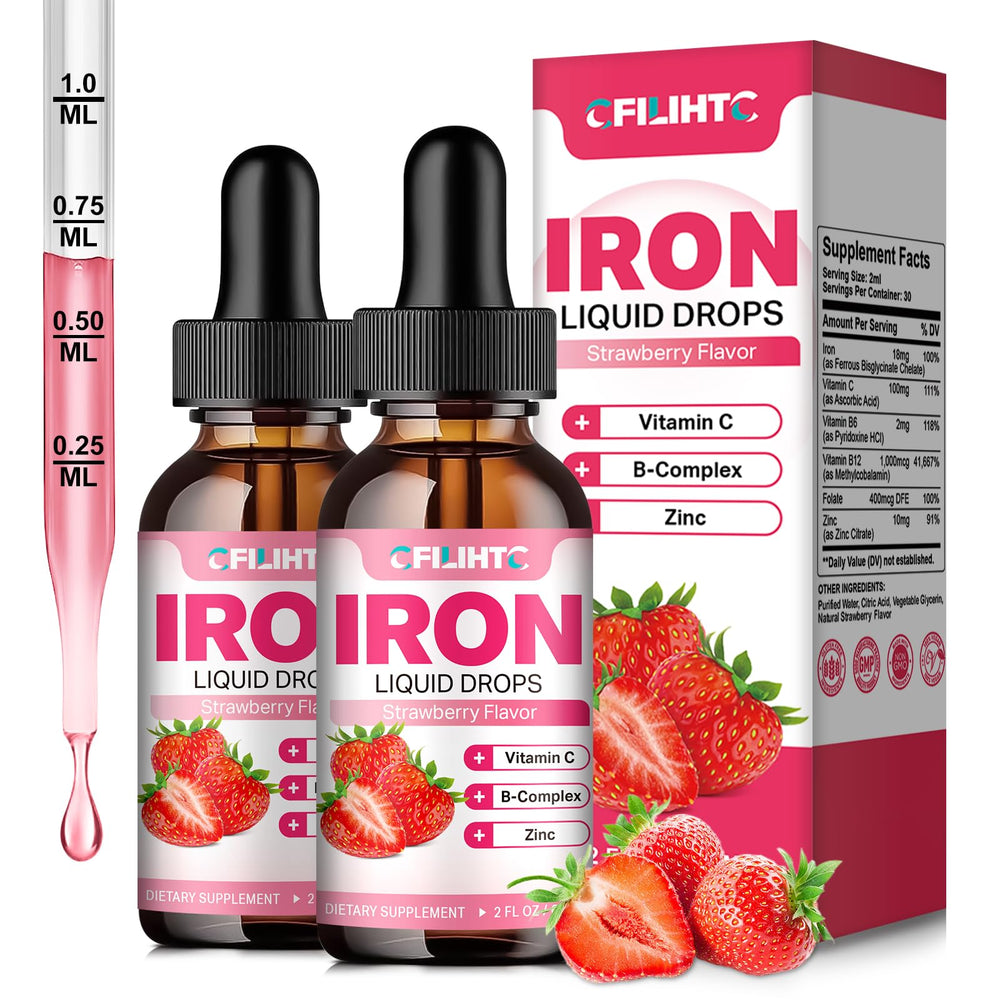 CFILIHTC liquid iron bottle—daily vitality support for balanced iron levels.