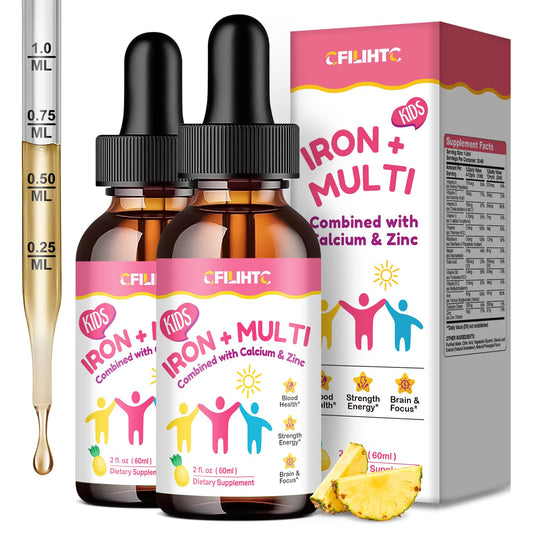 CFILIHTC liquid iron drops bottle for family use supports daily iron intake