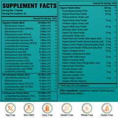 Cfuful Probiotics 24 strains label highlights diverse gut bacteria for balanced digestion.