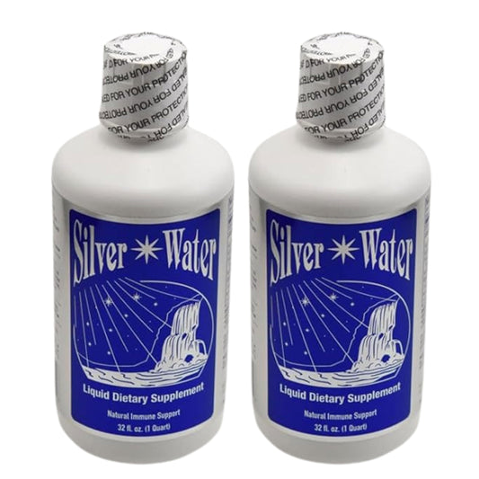 CGAM Silver Water 2 Quart bottle front view for on-the-go hydration.
