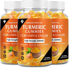 CHANUBITO turmeric gummies bottle front for daily wellness.