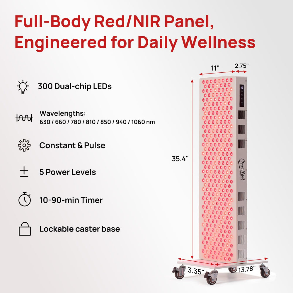 Charmpilot red light panel 660nm LED array for balanced wavelength coverage