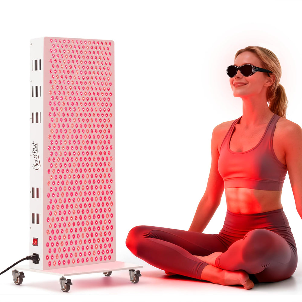 Charmpilot red light panel front view for relaxation during therapy.