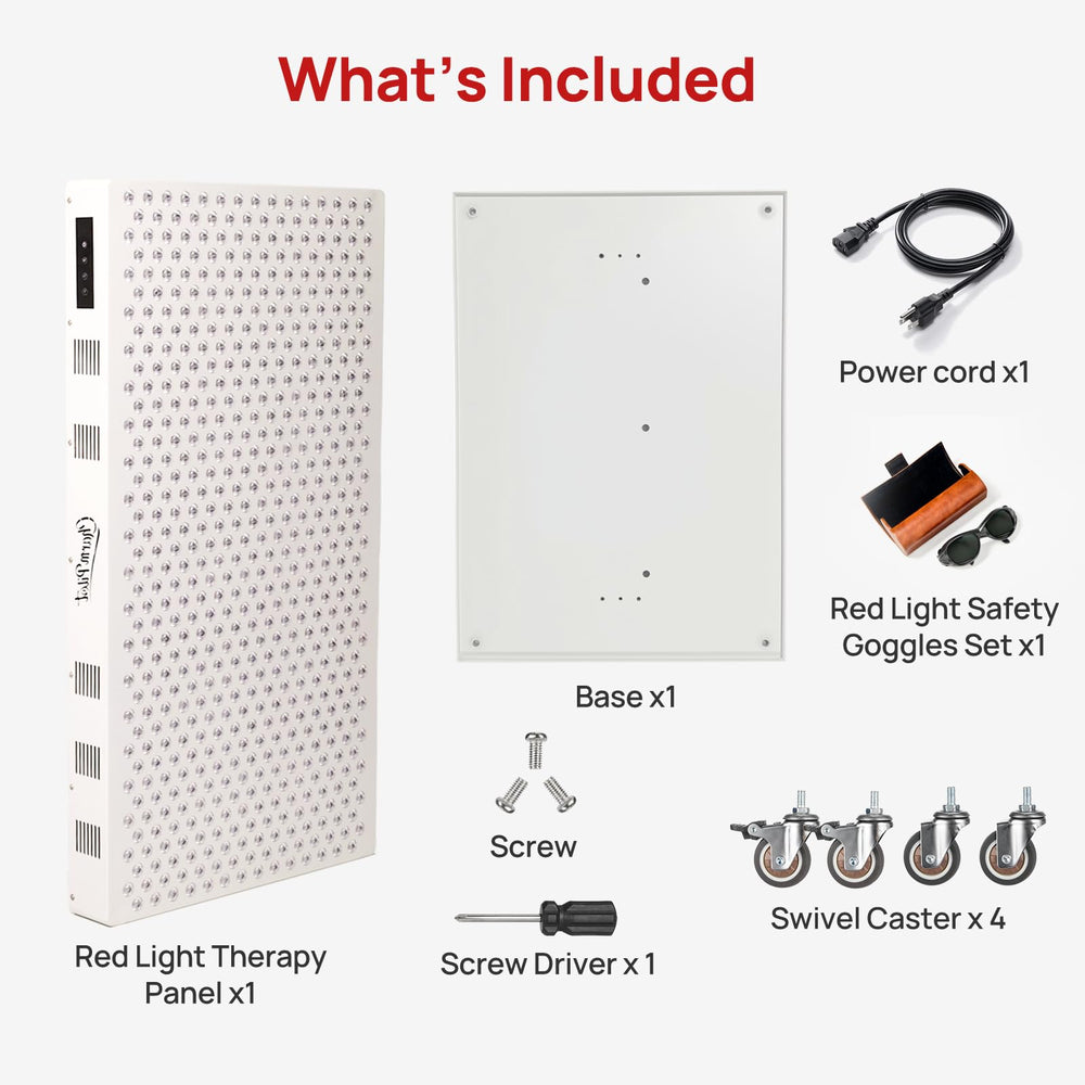 Charmpilot red light panel room wellness setup for calm space.