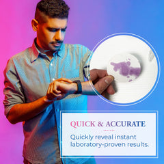 Checkmate home test results window illustrating rapid outcome.