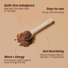 Cheerific dark chocolate powder ingredient scan reveals 17 organic superfoods.