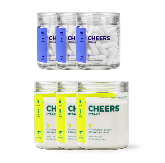 Cheers Classic Combo Restore capsules after drinking for post-party refresh