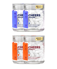 Cheers Liver Combo restore cap: after-drinking support and vitamin replenishment.