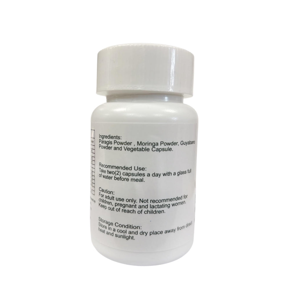 Chef Ayb's Paragis capsules — convenient 500 mg capsules for daily use