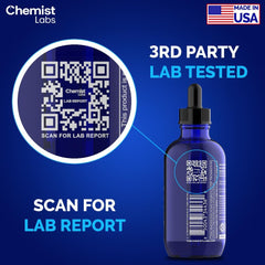 Chemist Labs Methylene Blue 4 oz bottle designed for safe storage