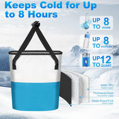 Chendssfkd cold therapy machine side view showing portable design for on-the-go recovery.