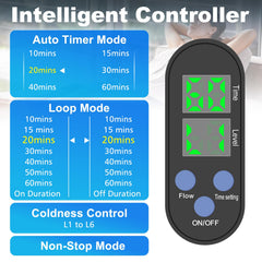 Chendssfkd control panel and timer highlighting customizable treatment options.