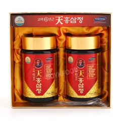 Cheon Hong Sam Jeong bottle duo with Korean red ginseng gold extract for daily immune support