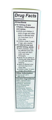 Label highlights 1% hydrocortisone and key ingredients