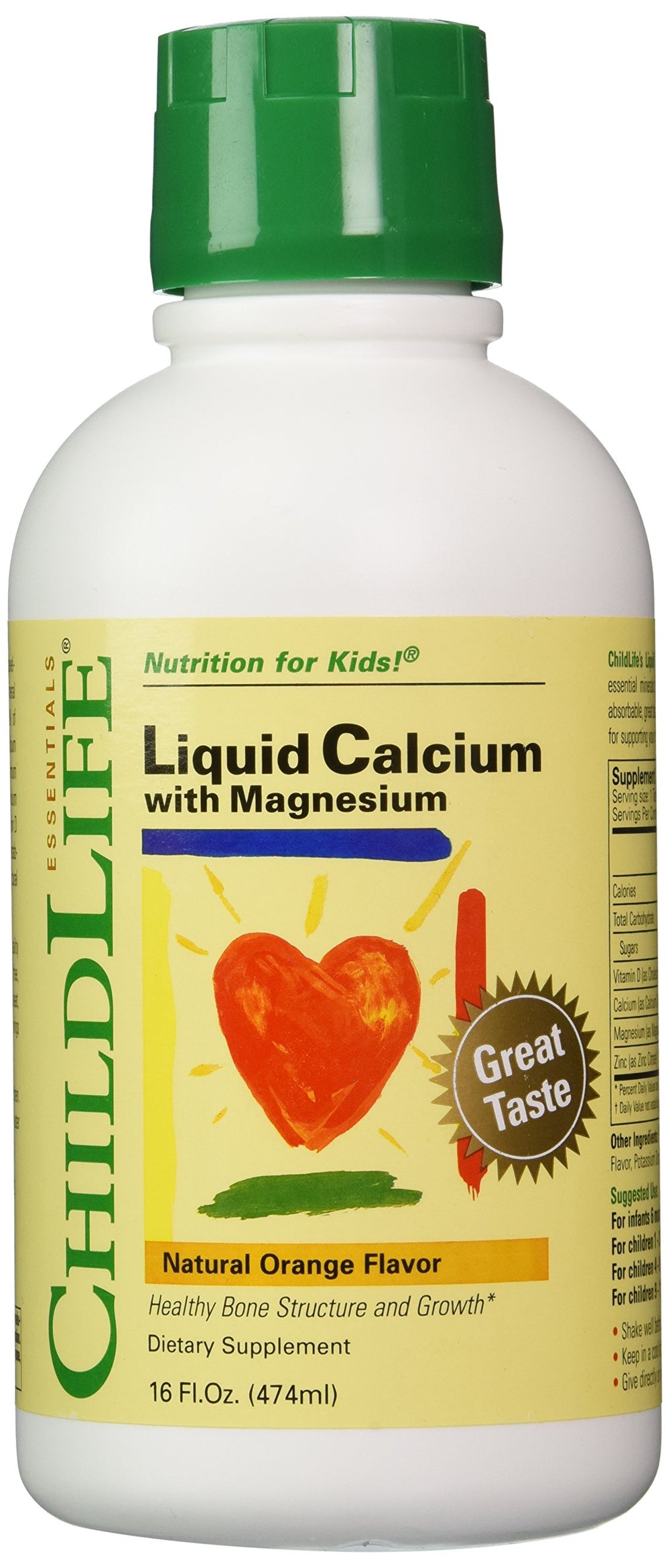 ChildLife Essentials orange-flavored bottle makes daily supplementation easy for kids.