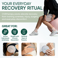 Chilltherapy Large Swell thighs wrap for broad, comfortable cold therapy.
