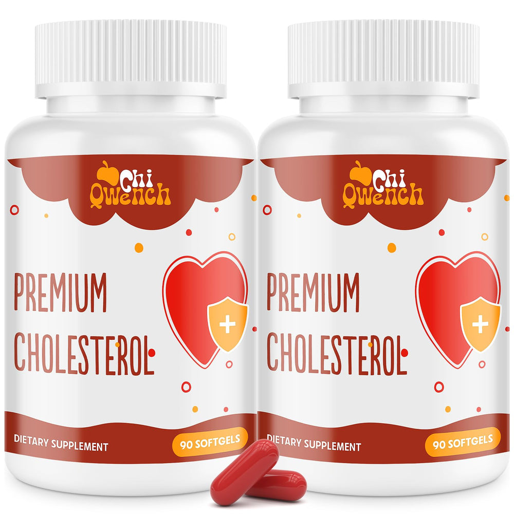 ChiQwench cholesterol 14-in-1 bottle front showing an all-in-one formula.