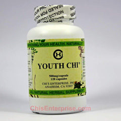 Youth Chi bottle by Chi's Enterprise, suggesting non-calcium bone support for daily use