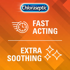 Chloraseptic sore throat lozenges on the go in a compact pack