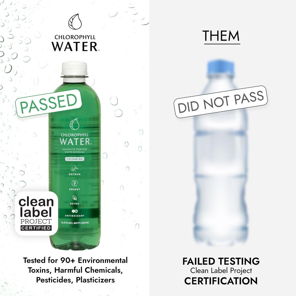 Chlorophyll Water athlete hydration scene implies daily energy support.