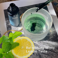 White mulberry leaf chlorophyll source in Juna drops supports daily hydration.