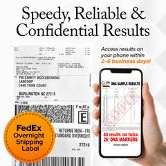 Double-checked results using multiple genetic markers for confidence.